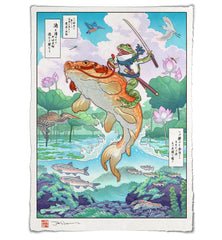 'Frog Samurai of Still Waters' Giclée Print
