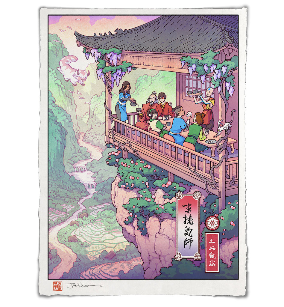 'Reunion at the Tea House' Giclée Print