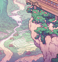 'Reunion at the Tea House' Giclée Print