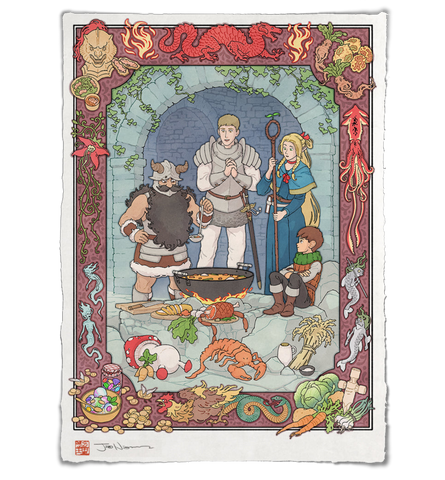 'A Meal with Friends' Giclee Print