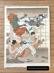 'Battle in the Bath House' Giclée Print