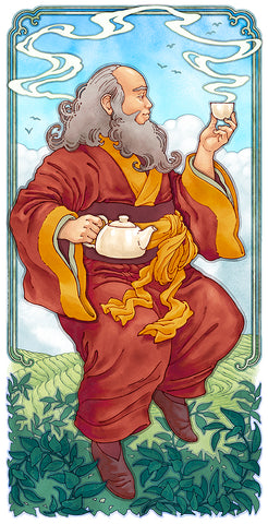 'The Art of Tea' Art Nouveau Print