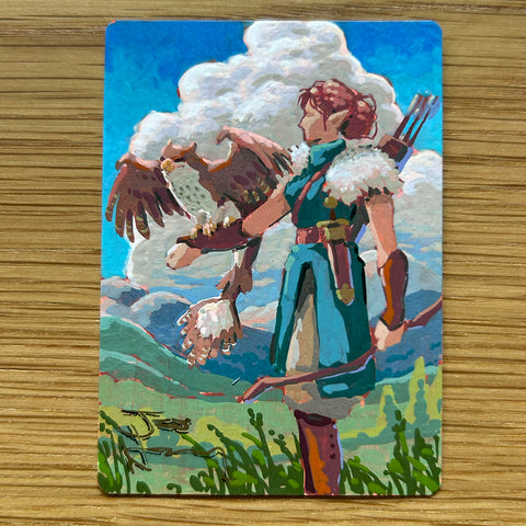 Hand Painted AP Card: Gryphon Hunter