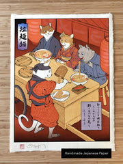 'Ramen Cats' Giclée Print