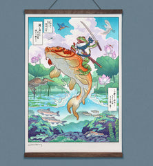 **Pre-Order** 'Frog Samurai' Wall Scroll