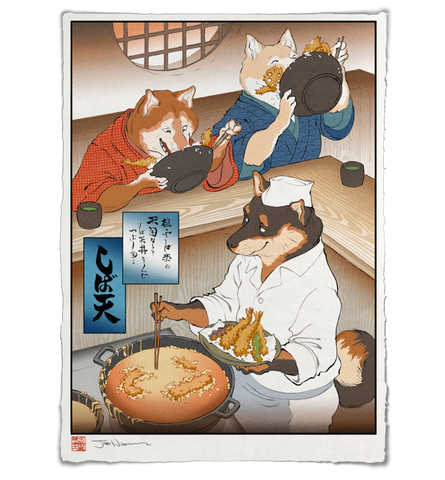 'Shiba Tempura' Giclee Print