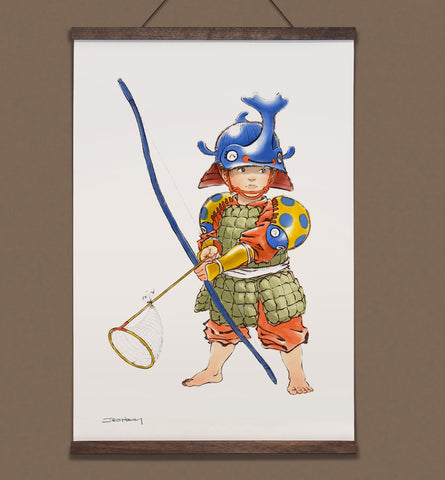 **Pre-Order** 'Warrior Boy' Wall Scroll