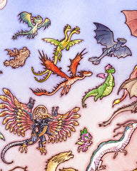 'Dragons in Flight' No Foil Print