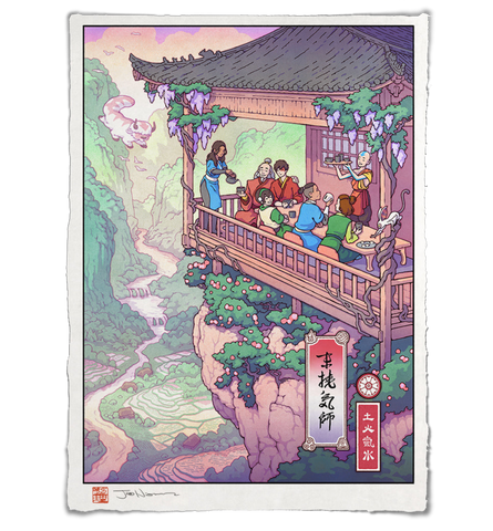 'Reunion at the Tea House' Giclée Print