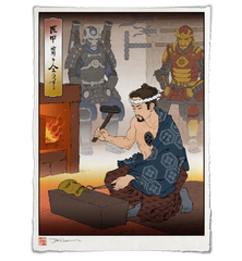 'Working the Forge' Giclée Print
