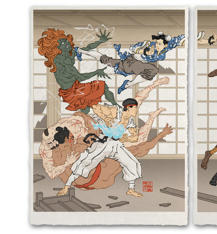 'Battle in the Bath House' Giclée Print