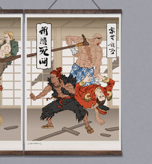 **Pre-Order** 'Battle in the Bath House' 3 Scroll Set