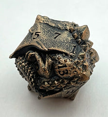 Dragon D20 Dice, Bronze