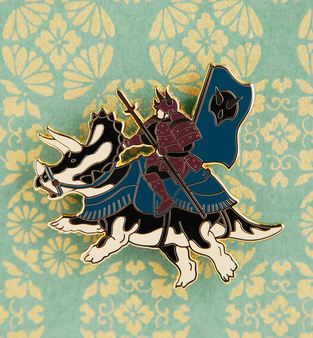 Samurai Riding Triceratops