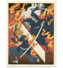 'Meteoric Power' Woodblock Print