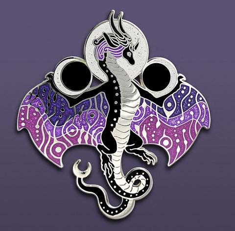 Moon Dragon Pin