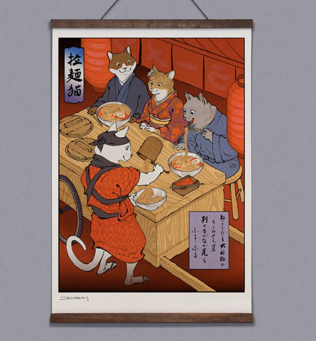 'Ramen Cats' Scroll