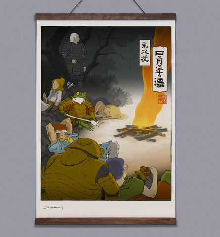 'Times Burned Bright' Wall Scroll