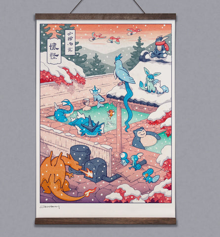 'Winter Hot Springs' Scroll